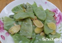 生姜炒扁豆的做法