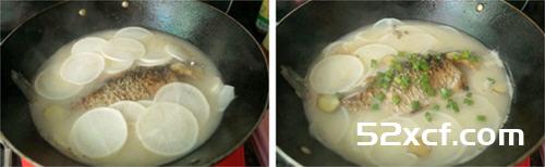 白萝卜鲫鱼汤的做法
