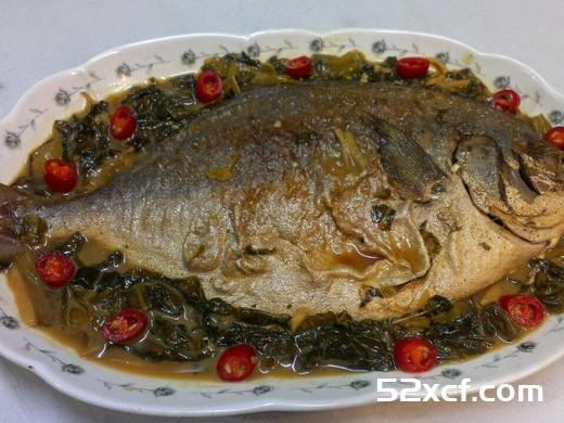 酸菜金鲳鱼的做法