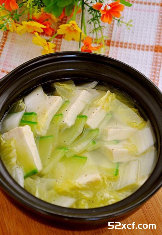 青萝卜白菜豆腐汤的做法