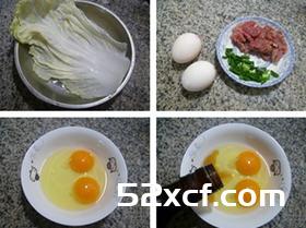 大白菜鸡蛋瘦肉汤的做法