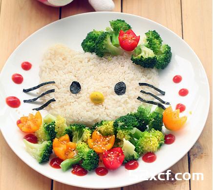 kitty造型米饭的做法