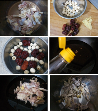 红枣莲子鸡汤的做法