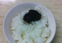 超简易芝麻拌饭的做法