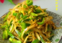 芝麻青椒拌咸菜的做法