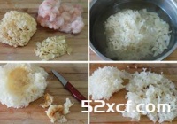 百合银耳炒虾仁的做法