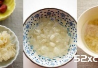 皂角米红枣银耳汤的做法