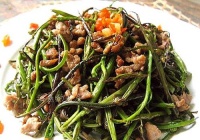 肉末手撕蕨菜的做