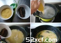 小米海参粥的做法