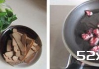 青蒜腊肠炒鸡蛋干的做法
