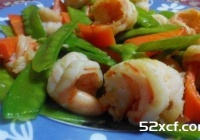碗豆荚炒虾仁的做法