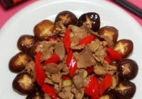 鲜冬菇滑肉片的做法
