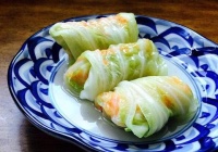 翡翠虾卷的做法