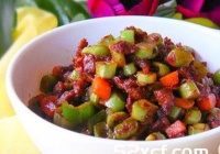 香爆牛肉豆角丁的做法