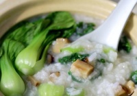 香菇青菜粥的做法