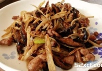 香菇嫩姜炒肉丝的做法