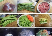 芸豆炒肉丝的做法