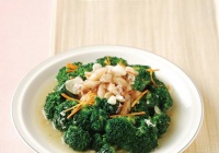 蟹肉炒青花菜的做法