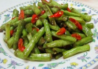 尖椒老豆角的做法