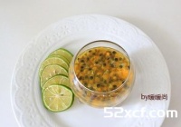 青柠百香果蜜饮的做法