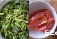 西红柿炒空心菜的做法