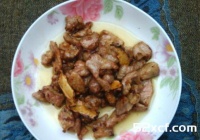糖炒瘦肉的做法