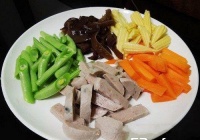香炒缤纷四季豆的做法
