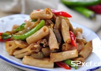 榨菜炒鸭肠的做法