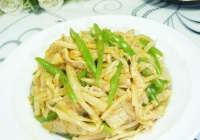 油豆角拌玉笋的做法