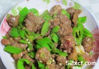 辣椒炒海葵的做法