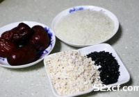 红枣麦片米糊的做法