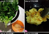 菠菜炒鸡蛋的做法