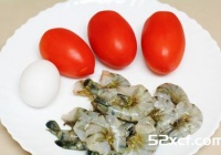 心形茄汁虾饼的做法
