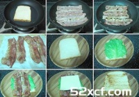 香脆培根三明治的做法