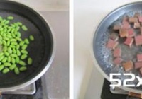 鸭血毛豆的做法