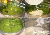 黄桃抹茶奶油蛋糕的做法