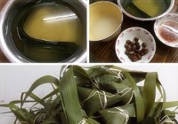 蜜枣花生粽子的做法