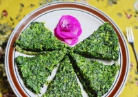 茼蒿鸡蛋养生煎饼的做法