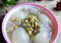 荔枝银耳绿豆汤怎么做好吃的
