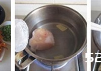 腐竹虫草花拌鸡丝的做法