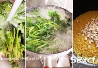 菠菜小米浓汤的做法
