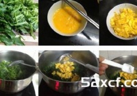 菠菜炒蛋的做法