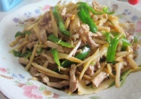 酸笋丝炒瘦肉的做法