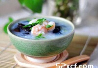 木耳鲜虾粥的做法