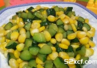 玉米炒青瓜粒的做法