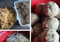 解用汤面法怎么做绿豆沙肉松饼
