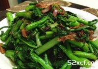豆豉鲮鱼炒菜心的做法