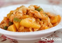 菠萝鸡片的做法