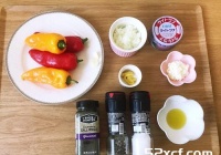 低卡轻食的红黄甜椒镶鲔鱼做法