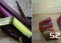 红菜苔炒腊肉的做法